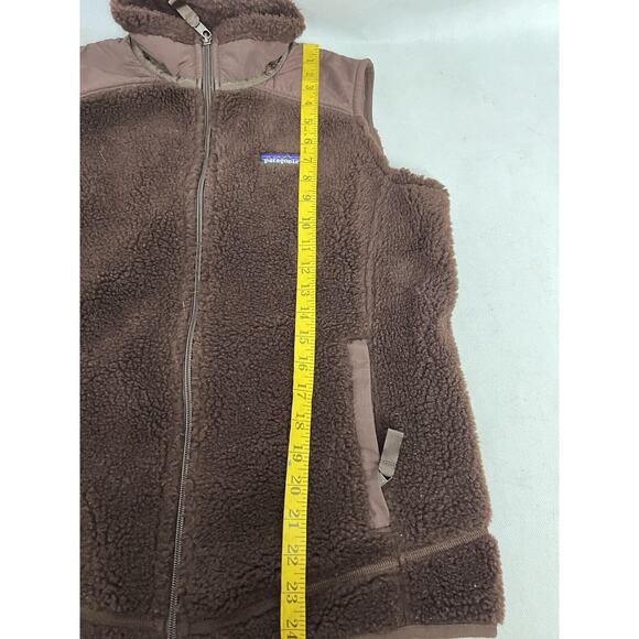 Patagonia Vest Adult Large Brown Retro Pile Fleece Womens - Picture 6 of 8